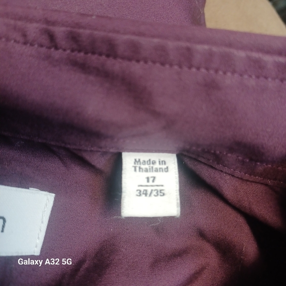 Calvin Klein Purple Button Up Shirt Classic Business Style - Picture 8 of 14